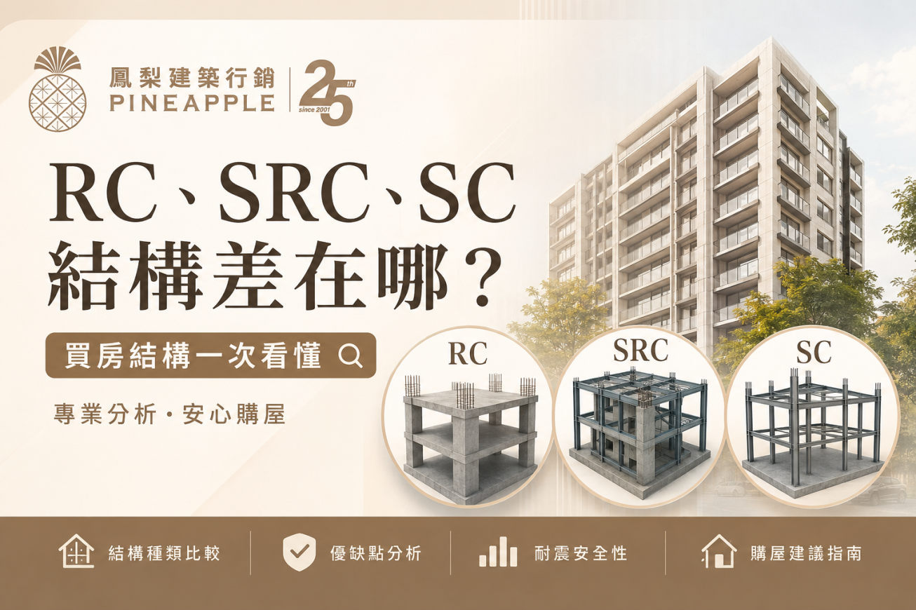 RC、SRC、SC結構差在哪？買房結構一次看懂｜鳳梨建築行銷